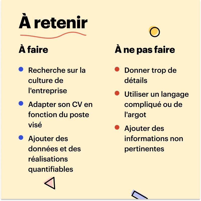 cv derniers conseils